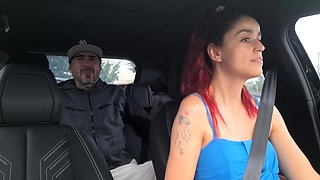 Passenger masturbates behind the app driver!