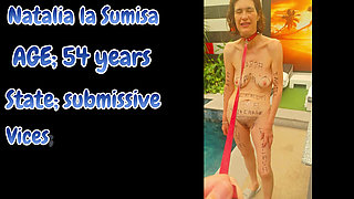 Natalia, the mature Spanish woman on a strap, fucked in the ass