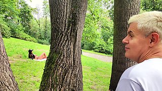 Busty babe Maddy Black gets her pussy railed by Porno Dan in a steamy scene.