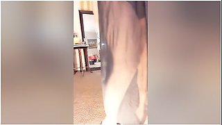 Mature Woman Zilah Luz Striptease In High Heels And Nylons