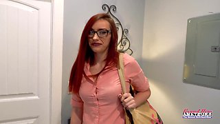 Nerdy Bony Dark-haired COUGAR Olivia X Deep Grubby Facehole Man rod Idolize!