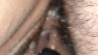 Orgasm and moans of pleasure end up together