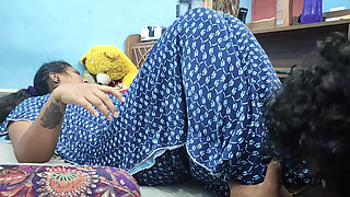 Step Son Seduce and Hard Fuck with Step Mom While His Wife Not in Home