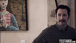 Wife couple 3some with heavy-breasted young babe