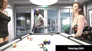 Playful Sara Jay and Nicky Ferrari at pornstar clip