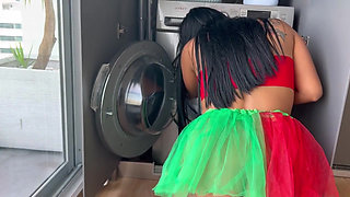 A different Christmas at home i got still in the washing machine and my papi went to the rescue