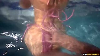 Big Natural Boobs Blonde Cas Summer Fucked Hard in Pool by Luke Cooper