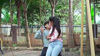 Hot aunty ne garden mein bulakar boyfriend ke sath Kiya sex hardfucking Clear Hindi Audio