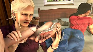 Wild anime scenes with rough anal and plenty of cum on tits featuring Viola-3d