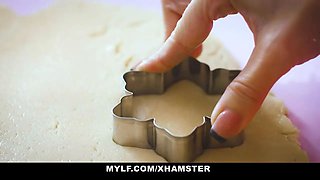 Stellar blonde cougar pounds cute stud, xmas