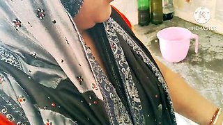 Desi Wife Hardcore Fucking Neighbor Boy in Kitchen - Rough Sex with Indian Aunty