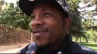 redhead pawg slides on fat black meatstick