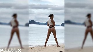 Public Beach Sex with Naughty Latina on Bike Ride - PurePleasureX Outdoor Fuck