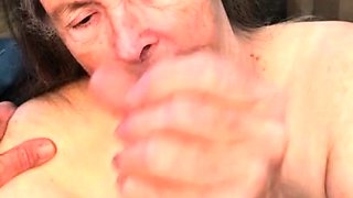 amateur old hot sexy granny seducing a young man