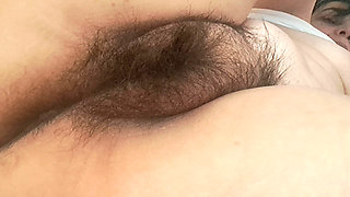 ,playing with hairy pussy