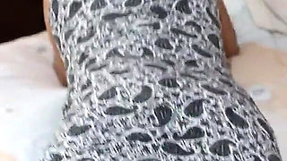 I Love Showing off in Erotic Lingerie Before Fucking with My Husband's Frie