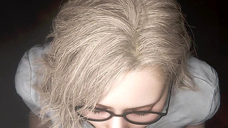 Resident Evil RE9 - Grace working overnight for that promotion Black Remix Color (Sound) WM By Madruga3D Animation 3D Hentai