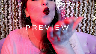 Dark Lipstick Kisses Asmr