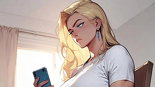 POV: I Just Stuck My Big Black Dick in the Little Ass of My Neighbor's Blonde Trans Friend and Married Trans Lover.