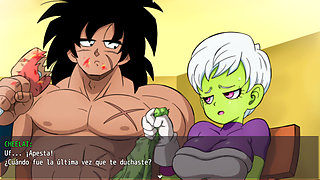 Dragon Ball Lost Chapter - The Beautiful Cheelai Playing with Broly's Cock