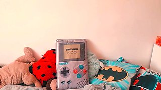 Sexy Shemale With Big Tits Jerking Her Huge Cock Off