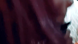 She Gives Me a Messy Blowjob on My Pierced Cock on the Ferry. I Cum in Her Mouth and Kiss Her, Licking the Cum.