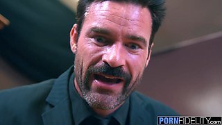 Wild office fuck with perfect busty Blonde Latina Luna Star