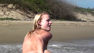 Teeny Squirts Into the Sea