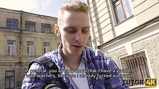 Mature Czech prostitute tutor gets a lesson in big dicks and big tits