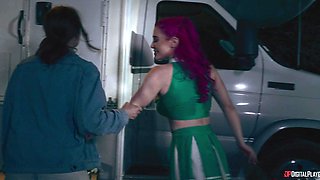 Aubree Valentine's Wild Threesome Passion Explodes in Cheerleader Heat