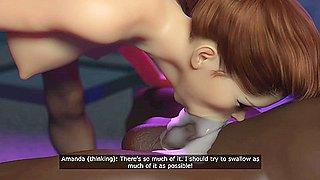 3D cuckold animation cuckold where cheating wife gets fucked by huge cock and her husband is nearby in the clube