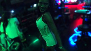 Clubbing with sexy Thai GF and sex after