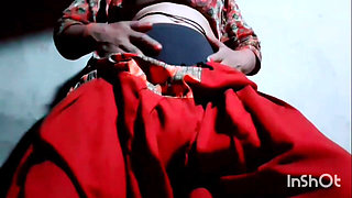 While Pressing Her Breasts Over Her Clothes, She Is Gradually Getting Very Excited and Is Removing All the Clothes From Her Body