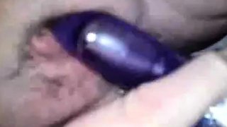 Blonde BBW Girl Masturbating with Dildo