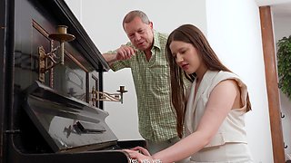 Old teacher fucked his student Margo Von Teese hard