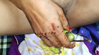 Madhu's Tight Indian Pussy Dripping Wet - Homemade Wife Cheating Close-Up