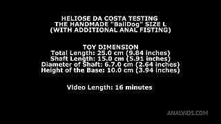 Machine Fucking Session with Heloise dacosta, Anal Fisting, No