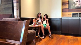 The Guys couldn't Resist when we took off our Panties in a