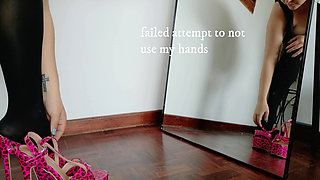 Which Heels Look Best? Black Nylon