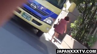 Watch these kinky Japanese babes rush to relieve their bladders in a secret film