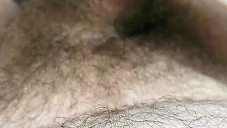 Chubby bear having a quick, post work wank