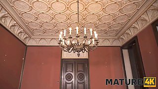 Mature4k. Lucky Broom for unhappy groom