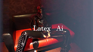 Latexcatsuit and Gasmask Solo