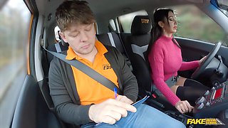 Big tits Italian student stuns her Czech teacher: Michael Fly, Laura Fiorentino - Driving school sex