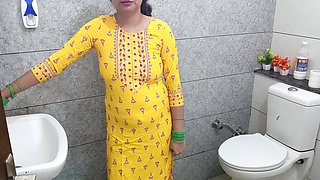 Indian Hot Step Mother Fucked Step Son Dirty in Washroom in Hindi Audio