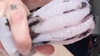 Cute Mini Aliens Clip with Buttplug & Dildo Orgasm