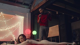 Casey Calvert and Mickey Mod in intense interracial action