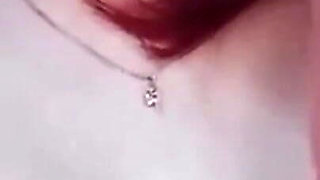 Homemade Striptease with Undressing and Masturbation of a Tight Pink Pussy