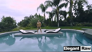Pornstar Jenna J Ross Fucked in the Pool at ElegantRAW