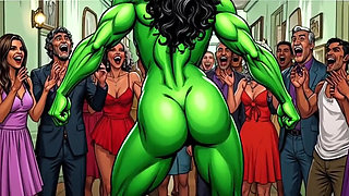Slutty She-hulk Nudity. Cartoon